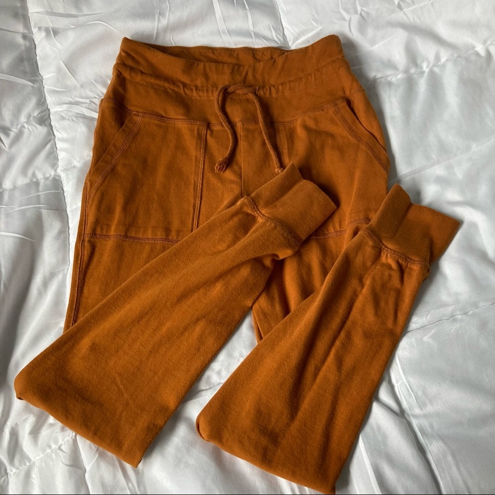Orange joggers